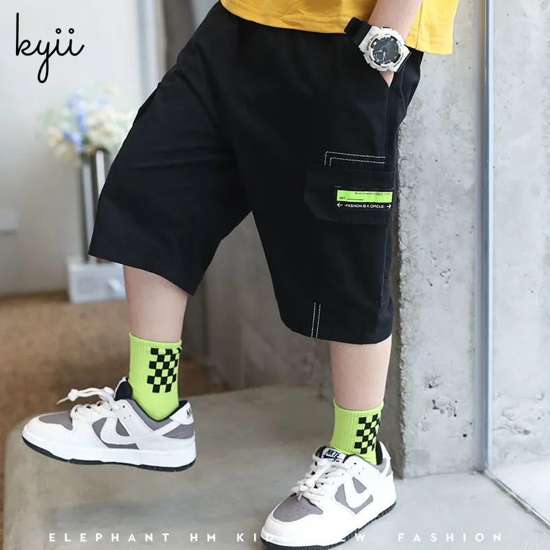 KYII Boys Casual shorts Summer loose Shorts kyb047