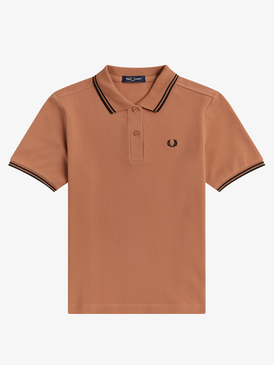 Fred Perry G3600 Twin Tipped Fred Perry Shirt (Court Clay)